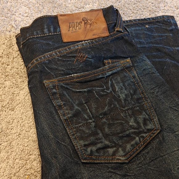 PRPS Whiskered Distressed Denim - Picture 2 of 4